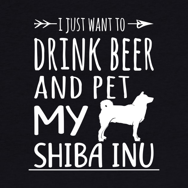 Drink Beer & Pet My Shiba Inu by schaefersialice